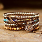 Double Protection Wrap Bracelet - Moon Dance Charms