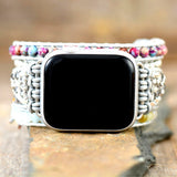 Bracelet enveloppant Apple Watch à perles de rêve