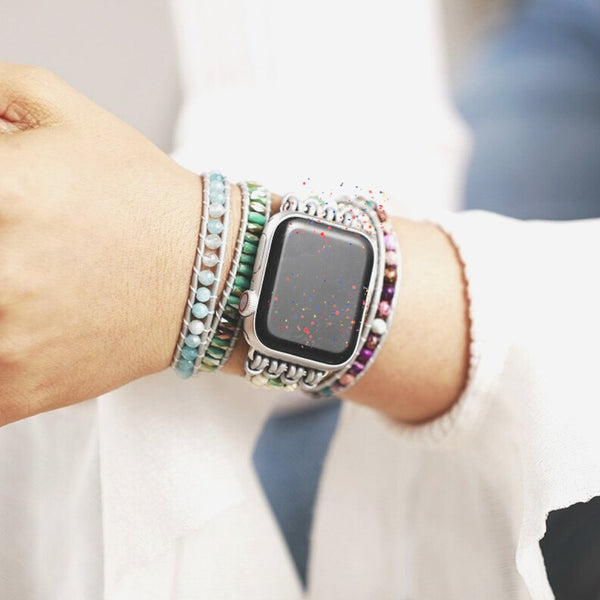 Dreamy Beaded Apple Watch Wrap Band