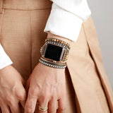Erdiges böhmisches Lederarmband für die Apple Watch – Moon Dance Charms