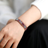 Bracelet manchette Empereur Bohème avec turquoise et jaspe - Moon Dance Charms