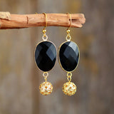 Empowerment Ohrringe aus schwarzem Onyx