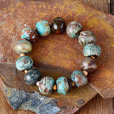 Bracelet en pierre de jaspe d’autonomisation - Charmes de danse de la lune