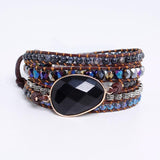 Goddess Black Onyx Wrap Bracelet - Moon Dance Charms