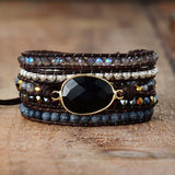 Goddess Black Onyx Wrap Bracelet - Moon Dance Charms