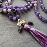 Amethist Mala ketting 108 kralen