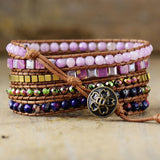 Pulsera envolvente de cristal curativo - Charms de danza lunar