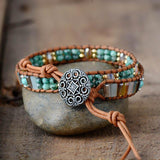 Zaadkralen Dubbele Wikkelarmband - Moon Dance Charms