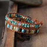 Zaadkralen Dubbele Wikkelarmband - Moon Dance Charms