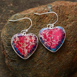Jaspis-Ohrringe mit intensiver Herzenergie – Mondtanz-Charms