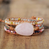 Wickelarmband mit Rosenmotiv