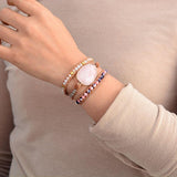Wickelarmband mit Rosenmotiv