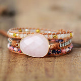 Wickelarmband mit Rosenmotiv