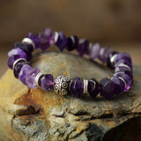 Pulsera de Piedra Amatista - Charms Danza de la Luna