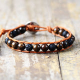 Lavasteen Armband met Bronziet - Moon Dance Charms