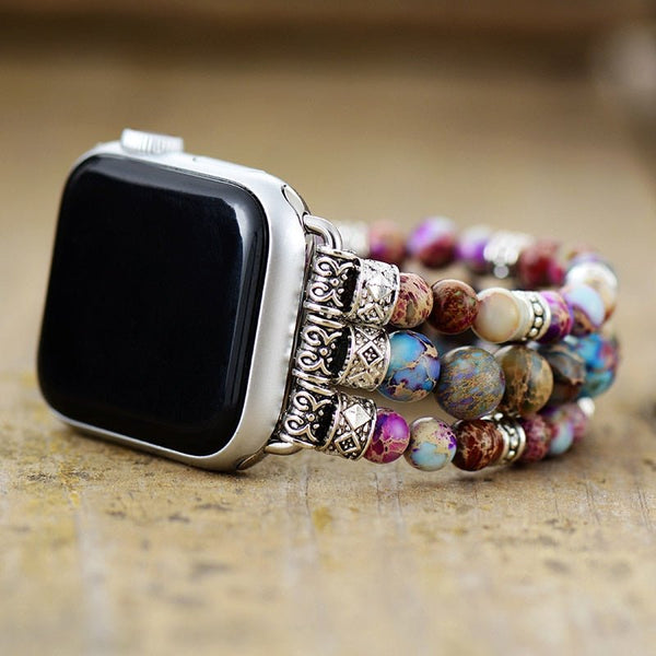 Lavender Apple Watch Beaded Bands