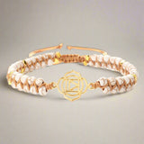 Lotus Charm Beaded Bracelet -