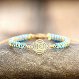 Lotus Charm Turquoise Beaded Bracelet - Moon Dance Charms