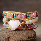 Liebesschutz-Wickelarmband – Mondtanz-Charms