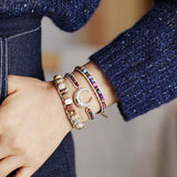 Lucky Jasper Beaded Vegan Wrap Bracelet - Moon Dance Charms