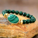 Magic Malachite Stone Bracelet Stretch
