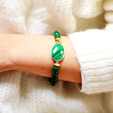 Magic Malachite Stone Bracelet Stretch