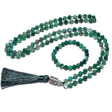 Mala Necklace Agate + FREE Bracelet - Moon Dance Charms