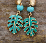 Monstera Blad Oorbellen - Moon Dance Charms