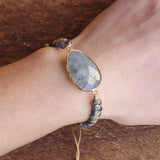 Pulsera de Jaspe Natural - Charms Danza de la Luna