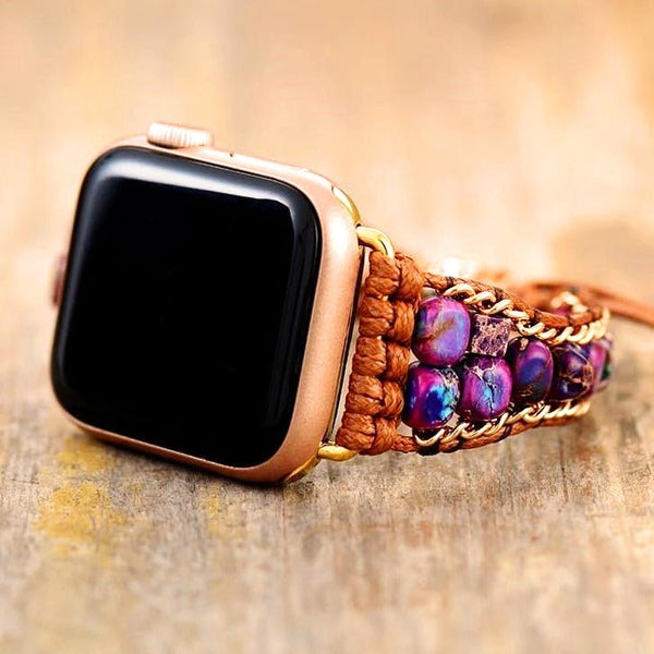 Natural Stone Apple Watch Band - Moon Dance Charms