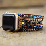 Onyx Apple Watch-wikkelband vrouw - Moon Dance Charms