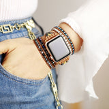 Onyx Apple Watch-wikkelband vrouw - Moon Dance Charms