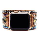 Onyx Apple Watch-wikkelband vrouw - Moon Dance Charms