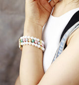 Pearl Apple Watch Beaded Band