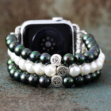 Pearl Apple Watch Beaded Band