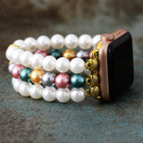 Pearl Apple Watch Beaded Band