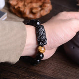 Bracelet de richesse Pixiu Feng Shui - Charmes de danse de la lune