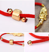 Bixie Rode String Armband - Moon Dance Charms
