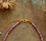 Rhodoniet Natuursteen Ketting - Moon Dance Charms