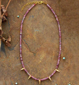 Rhodoniet Natuursteen Ketting - Moon Dance Charms