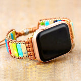 Rainbow Apple Watch Band Beaded - Moon Dance Charms