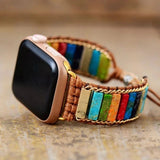 Rainbow Apple Watch Band Beaded
