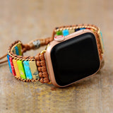Rainbow Apple Watch Band Beaded