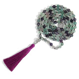 Rainbow Fluorite Mala - Moon Dance Charms