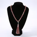Rhodonite Mala Necklace For Unconditional Love