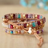 Romantic Leather Wrap Bracelet - Moon Dance Charms