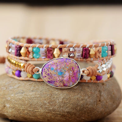 Romantic Leather Wrap Bracelet