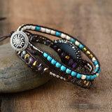 Amethist Druzy Wikkelarmband - Moon Dance Charms