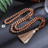 Rudraksha Mala Beads + FREE Bracelet