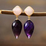 Serenity Amethyst Energie Ohrringe – Mondtanz Charms